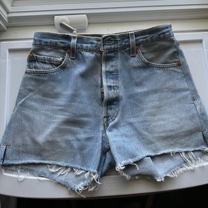 Re/done x Levi’s light denim shorts